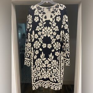 INC International Concepts Floral Sweater Dress